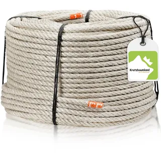 Kratzbaumland Premium-Sisalseil grau 10 mm, graues Sisalseil für Kratzbäume (versch. Längen) (30 Meter)