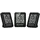 3er Set schwarz