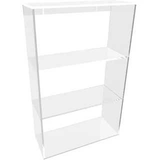 nattmann Regal aus PLEXIGLAS ® Wandregal Acrylglas Glasregal Hängeregal Badregal Ablage (50 x 80 x 20 cm (BxHxT))