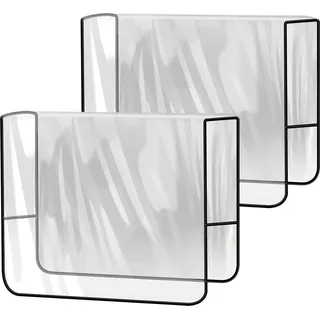 2 Stück Friseurstuhl-Bezüge, wasserdichte Salon-Sitzschoner, durchsichtige Friseurstuhl-Rückenlehnenbezüge für die meisten Standard-Stühle, S...