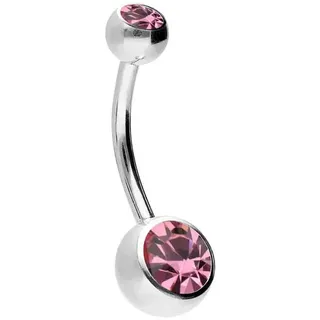PIERCINGLINE Titan Bananabell ZWEI KRISTALLE