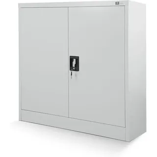 Jan Nowak C001B kleiner Aktenschrank abschließbar Büroschrank Metallschrank Wertfachschrank 92,5 cm x 90 cm x 40 cm Grau - Jan Nowak