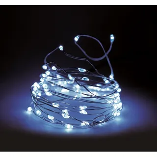 Spetebo Lichterkette 160 LED - kalt weiß - Innen + Außen - AX9720730