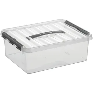 12 Liter mit Deckel, transparent