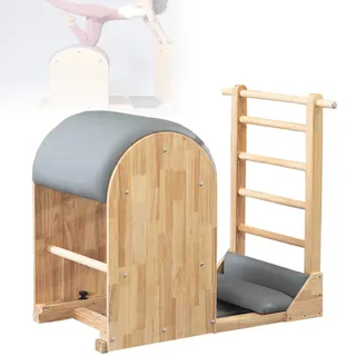 KLUFO Pilates-Leiterfässer -Pilates-Holzleiterfass Startseite Große Geräte Yoga Training Core Wirbelsäulenkorrektor Professional 43 Zoll×25 Zoll×39 Zoll/35 Zoll