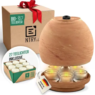 ntry home NTRY Home® CandleStove Teelichtofen - Stil Venus M Ø20 cm - Doppelwandig - Teelichtheizung - Kerzenofen - Tischofen - Tischheizung - Tischwärmer