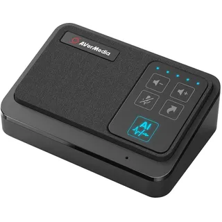 AVerMedia AI SpeakerPhone für Prof. Anwendungen, Konferenzgerät, Schwarz