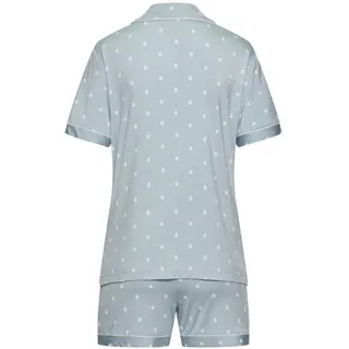 vivance dreams by lascana Damen Umstandspyjama hellblau-gemustert Gr.44/46