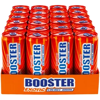 Booster Energy Drink Exotic 0,33 Liter Dose, 24er Pack