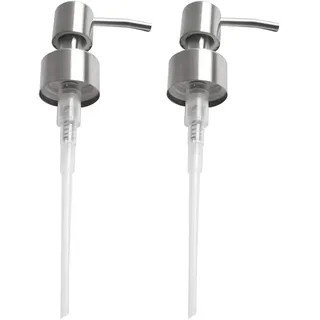 Seifenspender-Pumpe, 304er Edelstahl, Ersatzpumpe für Flüssigseifenspender, professionelle Flüssigseifenspender-Pumpe, Ersatz für Seifenspender in Küche und Badezimmer - 2 Stück