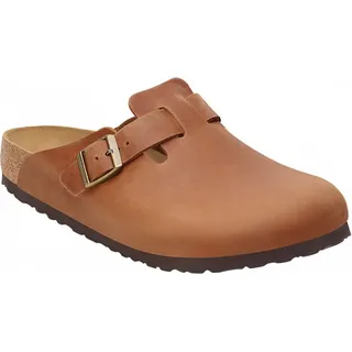 Birkenstock für Herren. 1028310 Leder Clogs Boston braun 44 Wohnung, Keine, Lässig