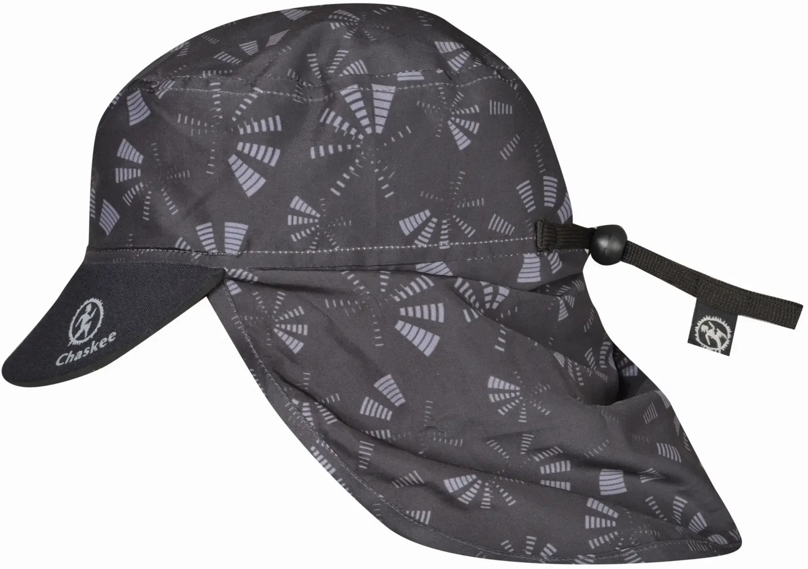 Chaskee Junior Sahara Spiral Kinder Sonnenschutz-Outdoor-Kappe schwarz - STK