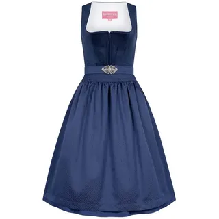 Krüger Dirndl Alisha 70cm Länge blau - 48