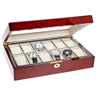 Safe-Album Uhrenbox Lackholz-Kassette für Uhren