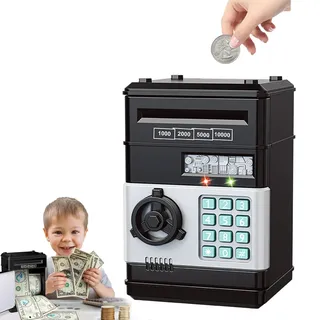 Roontin Elektronische Spardose Tresor - Spardose, Sparschwein Tresor, Geburtstag Geschenke für Kinder Piggy Bank Sparkasse,Elektronische Münze Geldbank Spardosen für Kinder