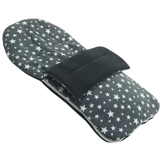 Fleece Fußsack kompatibel mit Bugaboo Buffalo – Grau Star
