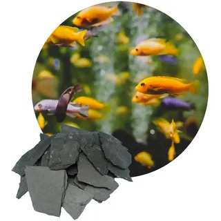 Schiefersplitt 5 cm bis 20 cm Platten Bruch Zier Stein Kies Terrarium Aquarium Terrarium, Deko 25 kg Schieferplatten Steine Bruchplatten Schieferbruch Ziersplitt Reptilien Schieferplatte