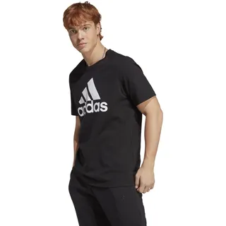 adidas Essentials Single Jersey Big Logo T-Shirt Black / White S
