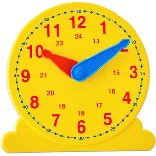 Betzold - Lernuhr, Durchmesser 13 cm - Mathematik Arbeitsmaterial Uhrzeiten Demonstrationsuhr