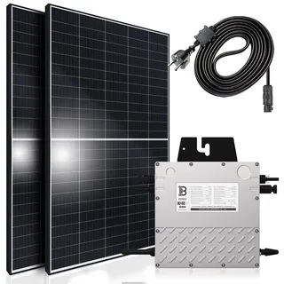 Black Frame 900/800W mit 800W Beny Micro Wechselrichter 2 x 450 W