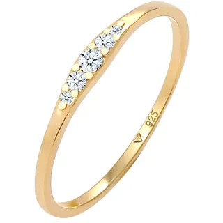 Elli DIAMONDS - Verlobungsring Diamant (0.07 ct) Bridal 925 Silber Ringe Damen (179.99 € / )