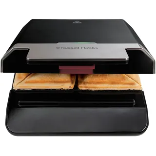 Russell Hobbs Sandwichmaker [langlebige antihaftbeschichtete Platten] Sandwichtoaster Easy Clean (schnelles Aufheizen, BPA frei, einfache Reinigung, platzsparende Aufbewahrung) 26800-56