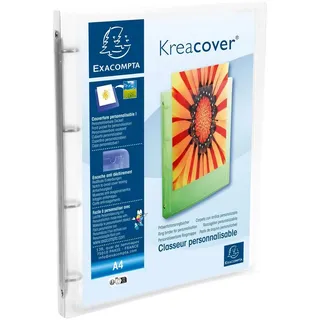 Exacompta Ringbuch Kreacover PP »4 Ringe - 15 mm« weiß, 25x32 cm