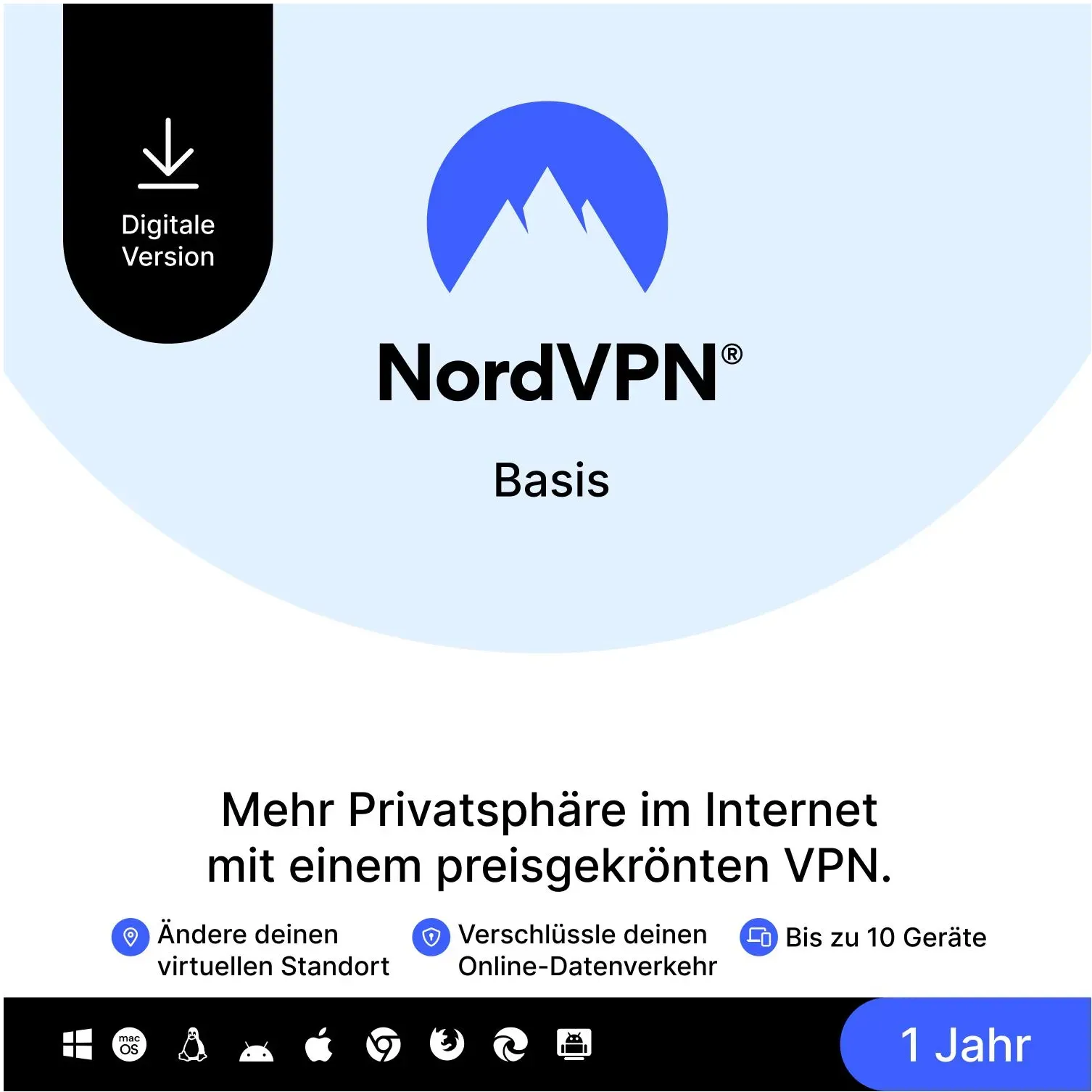 NordVPN Basis für iOS & Windows & Android & Mac OS