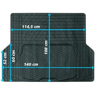 JOM Kofferraummatte zuschneidbar 140x108 cm 20695