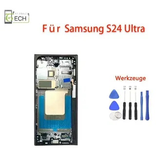Für Samsung Galaxy S24 Ultra 5G S928B (OLED) LCD Display mit Rahmen Touchscre...