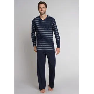 SCHIESSER Herren Schlafanzug lang - Nightwear Set, Dunkelblau_159622, 56