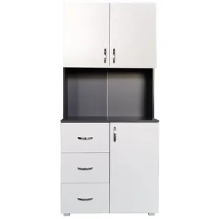 HTI-Line Küchenbuffet Küchenbuffet Blanca (Stück, 1-St., 1x Schrank Blanca, ohne Dekoration) Küchenschrank Hochschrank grau