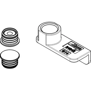 HAWA Zentrierteil magnetisch, LM farblos eloxiert, inkl. Bohrlehre