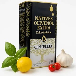 Ophellia , Extra Virgin, Olivenöl 4L, olivenöl griechenland, Olivenöle