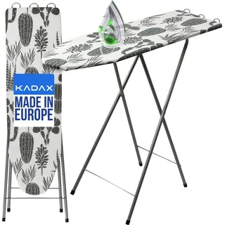 Kadax höhenverstellbarer Bügelbrett aus Stahl, 100x30cm Bügeltisch