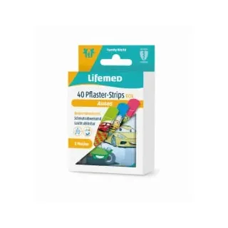 Lifemed Pflaster-Strips Box Autos 6cm x 1,7cm 40 TLG.