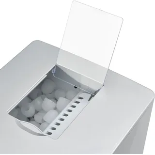 Juskys Eiswürfelmaschine PIM200L & Timer – Elektrischer Eiswürfelbereiter Silber