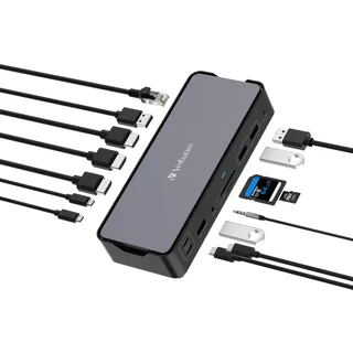 Verbatim USB-C Pro Docking Station 15 Port CDS-15