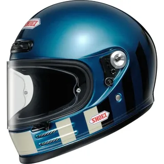 Shoei Glamster Resurrection Helm, schwarz-weiss-blau, Größe XS für Männer