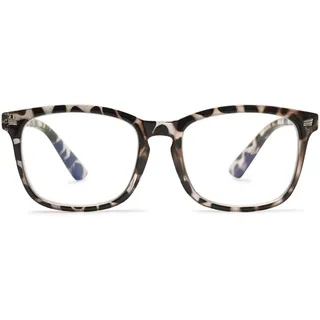 MAGIMODAC Blaulichtfilter Lesebrille eckig Damen Herren Anti Blaues Licht Lesebrillen Sehhilfe Brille Computer-Lesebrillen mit Sehstärke (Leopard, 3.50)
