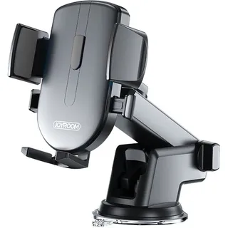 Joyroom KFZ Autohalterung mit versellbarem Arm Handy-Halterung kompatibel mit Armaturenbrett schwarz