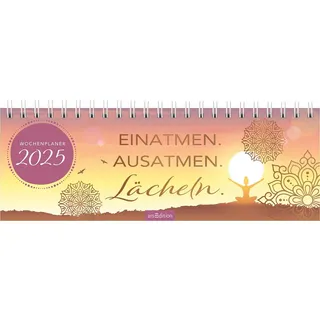 arsEdition Tischkalender Einatmen. Ausatmen. Lächeln. 2025