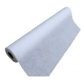 GMMH Tischläufer 50 cm Breit Hochzeit Taufe Konfirmation Kommunion Tischband 5 m (1,8€/m) (weiß)