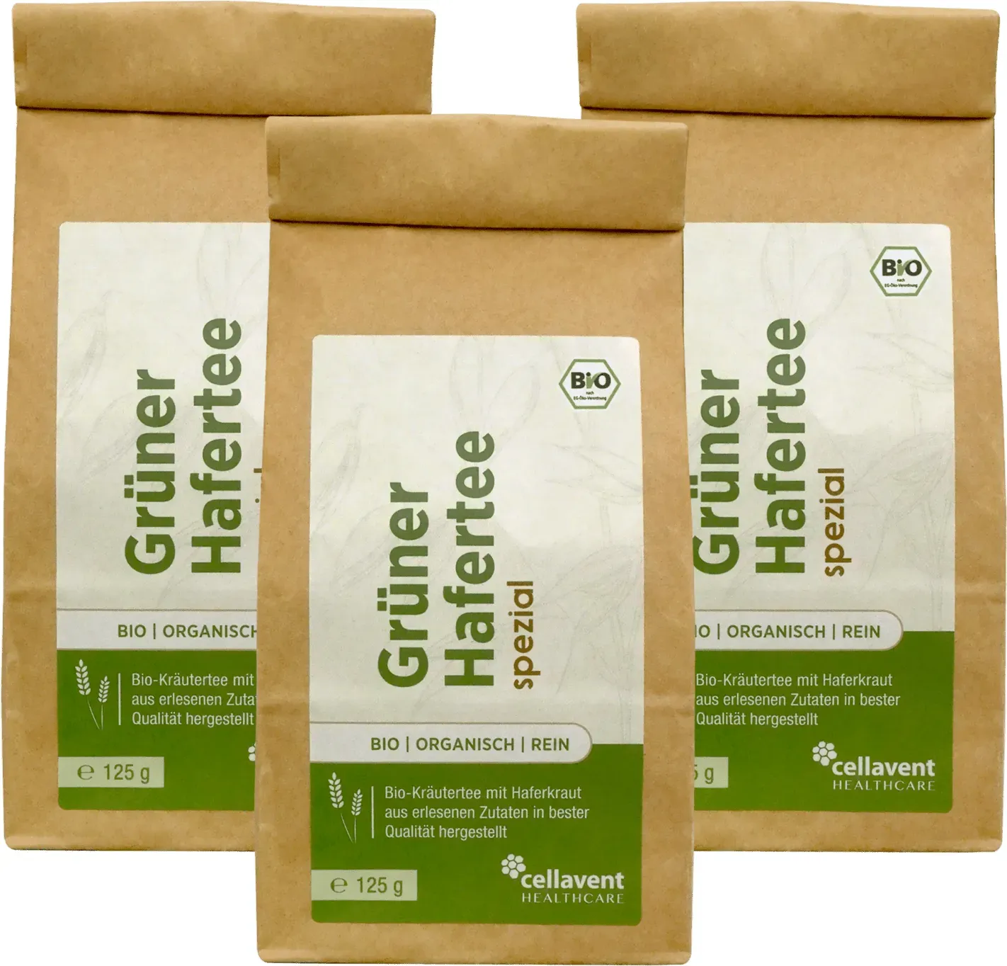 Grüner Hafertee Spezial-Bio 375 g / 165 Tassen