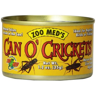 Zoo Med Can O' Crickets 35g, Pack Futterinsekten, Grillen für Reptilien und Amphibien