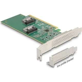 DeLock Host Bus Adapter PCI Express x16 - 4x SFF-8639, Storage Controller