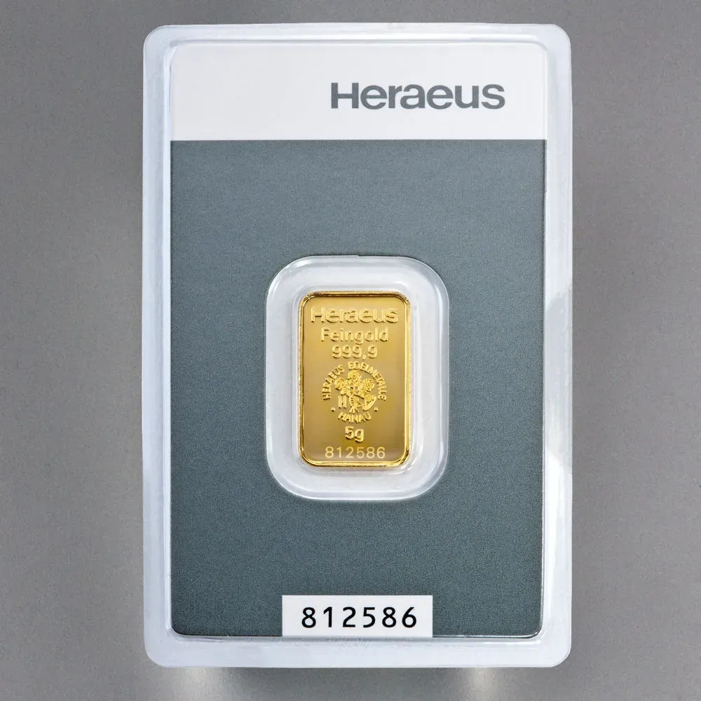Goldbarren 5g "Kinebar" HERAEUS