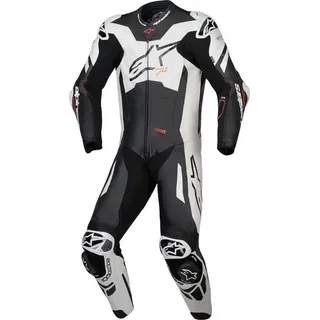Alpinestars GP Plus V4 Sprint Lederkombi - Schwarz/Weiß/Neon-Rot / 54