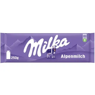 MILKA Tafelschokolade Alpenmilch Großtafel, 250g