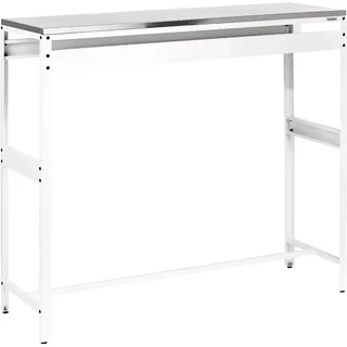 Beliani Bartisch 120 x 40 x 105 cm Weiß